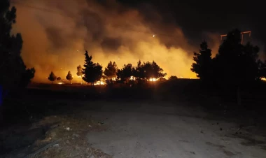 Xətaidə qamışlıq sahədə baş vermiş yanğın tam məhdudlaşdırılıb - FOTO - VİDEO - CANLI YAYIM - YENİLƏNİB