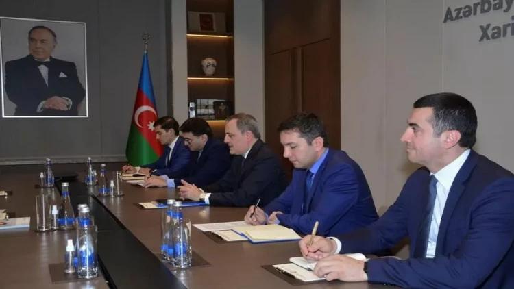 Ceyhun Bayramov BMT-in Azərbaycanda rezident əlaqələndiricisi ilə görüşdü - FOTO