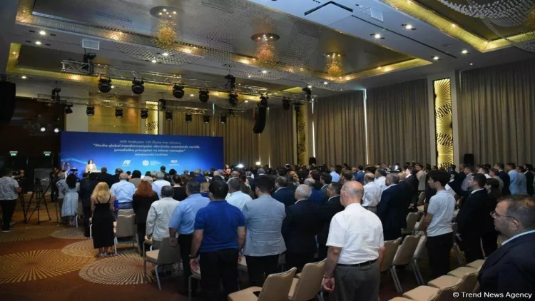 Milli Mətbuatın 148 illiyinə həsr olunmuş konfrans keçirilir - FOTO