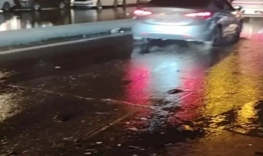 Bakıda kanalizasiya xəttində qəza - Çirkab su yola axır - VİDEO - FOTO