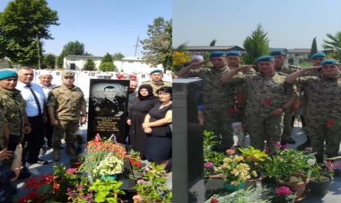 Xudayar Yusifzadənin məzarını ziyarət etdilər - FOTO