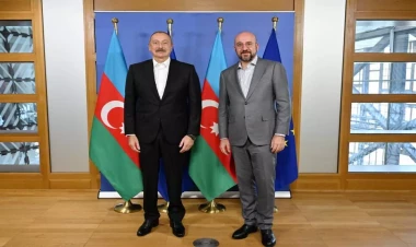 İlham Əliyevin Şarl Mişellə görüşü olub - FOTO - VİDEO