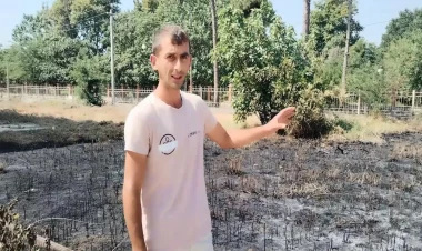 Yanğın törətməkdə şübhəli bilinən şəxs müəyyən edilib - VİDEO - FOTO