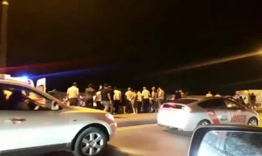 8 Noyabr prospektində ağır yol qəzası  - VİDEO