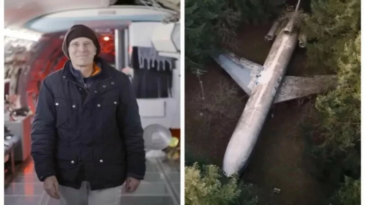 Meşənin ortasında nəhəng təyyarədə yaşayır: Bunun üçün nə qədər pul xərcləyir? - VİDEO - FOTO