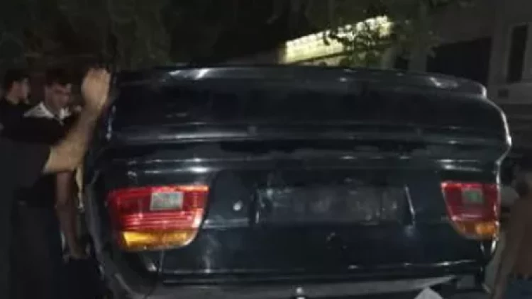 Qəzada sürücü xəsarət alıb - FOTO