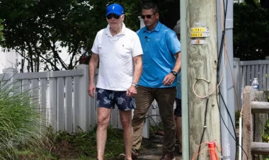 ABŞ prezidentinin ailəsi ilə çimərlik görüntüləri - VİDEO