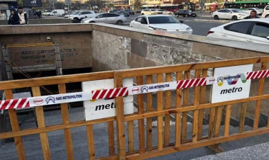 Bu stansiyanın çıxışlarından biri bağlandı - FOTOlar