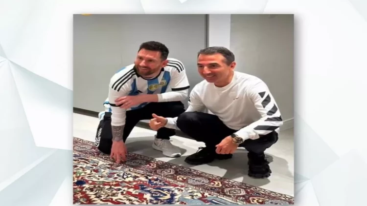 Messiyə Azərbaycan xalçası hədiyyə edilib - VİDEO