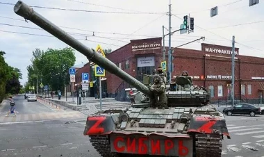 Moskvanın Stupino şəhərinə ordu yığılır - VİDEO