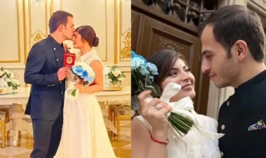 Əməkdar artistin oğlu evləndi - VİDEO