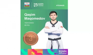 Taekvondoçumuz İslamiadada bürünc medal qazandı