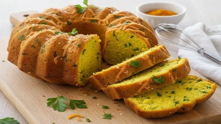 Sarıköklü, duzlu keks resepti – yüngül, ətirli və sağlam ləzzət