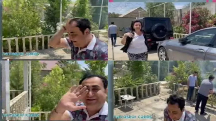 Elgiz bu görüntünün efirdən yığışdırılmasını istədi - VİDEO