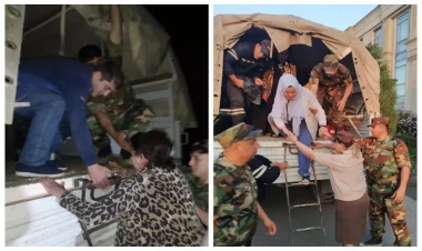 Xızıda sel basan ərazidə 22 nəfər təxliyə edilib - VİDEO - FOTO