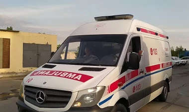 Partlayışda xəsarət alan ana və övladları Bakıya GÖNDƏRİLİB - FOTO