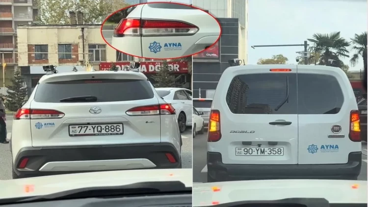 Bakıda AYNA-nın xüsusi avtomobilləri sürücüləri CƏRİMƏLƏYİR - VİDEO