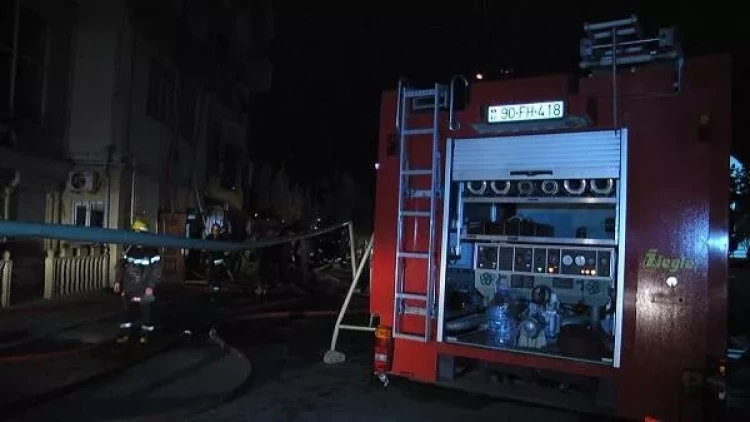 Yasamaldakı yanğına görə klinika direktoru saxlanıldı