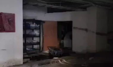 Dəhşətli yanğının başladığı yerdən görüntülər - VİDEO