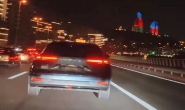 Nömrəni söküb maşını avtobus zolağında sürdü, saxlanıldı - FOTO