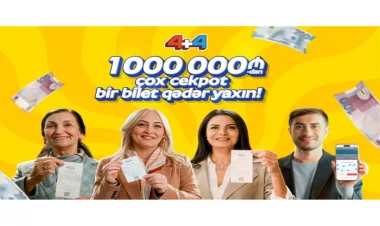 “4+4” lotereyasında cekpot 1 000 000 manatı keçdi