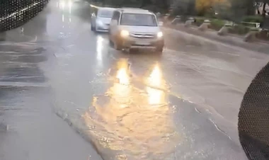 Xocalı prospektini su basdı