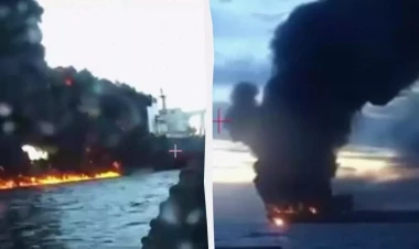 Ukrayna Türkiyə sularında Rusiyaya məxsus iki tankeri vurdu