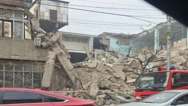 İrəvanda güclü partlayış oldu - Yaralananlar var - VİDEO