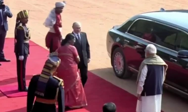 Putini Hindistanda belə qarşıladılar - VİDEO