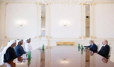 Prezident Birləşmiş Ərəb Əmirliklərinin bir sıra şirkətlərinin rəhbərlərini qəbul edib - VİDEO - FOTO