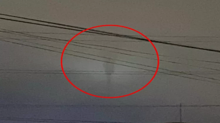 Bakıda gecə müəmmalı görüntü - VİDEO