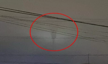 Bakıda gecə müəmmalı görüntü - VİDEO