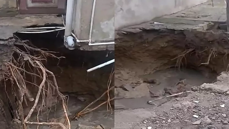 Biləcəri sakinləri evlərinin torpaqda batmasından şikayət edirlər