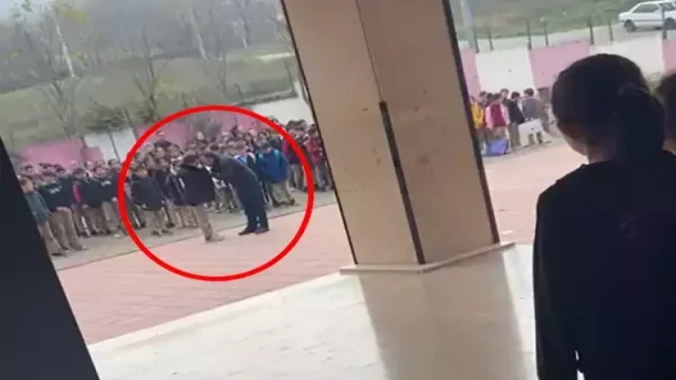 Türkiyədə direktor məktəbin həyətində şagirdi DÖYDÜ, araşdırma başlandı - VİDEO