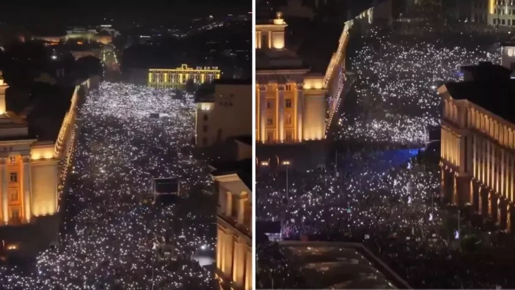 Xalq ayağa qalxdı - Bolqarıstanda hökumət istefa verdi - VİDEO