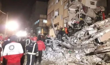 Tehranda yaşayış binası çökdü: Dağıntılar altında qalanlar var