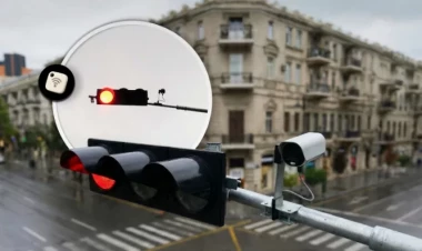 Bakıya kameralı işıqforlar quraşdırıldı - Tıxaca nəzarət edəcək - VİDEO