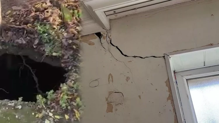 Bakıda daha bir evin bünövrəsi çökür - VİDEO - FOTO