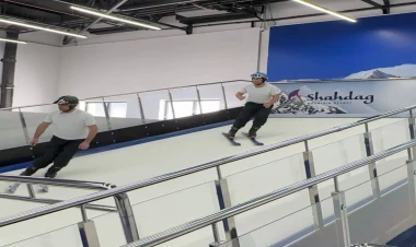 Azərbaycanda ilk dəfə xizək simulyatorları quraşdırılıb