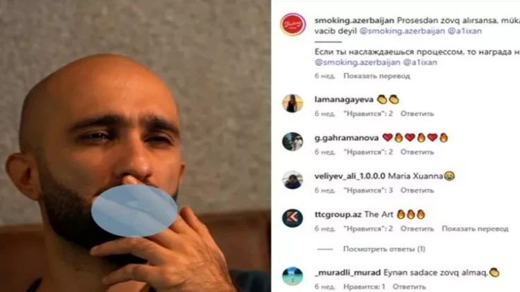 Əlixan Rəcəbov tütün reklamı etdi - Şirkət cərimələndi - FOTO