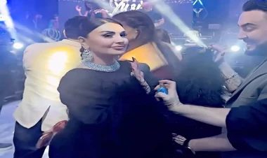 Şəbnəmin rəqs edərkən belindən qucaqlayan kişiyə reaksiyası GÜNDƏM OLDU - VİDEO