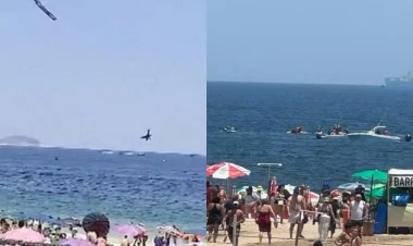 Reklam təyyarəsi okeana düşdü: Pilot ÖLDÜ - FOTO