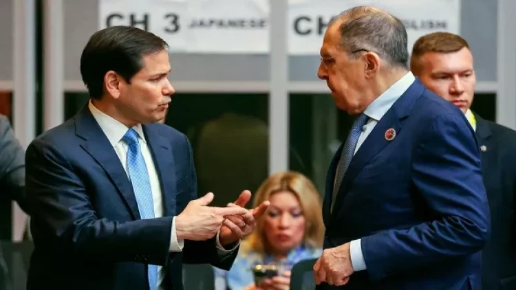 Rubio Lavrovla danışıqlar zamanı 