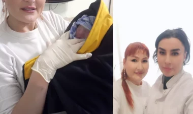 Bir əkiz təcili yardım maşınında, digəri isə xəstəxanada dünyaya gəldi - FOTO