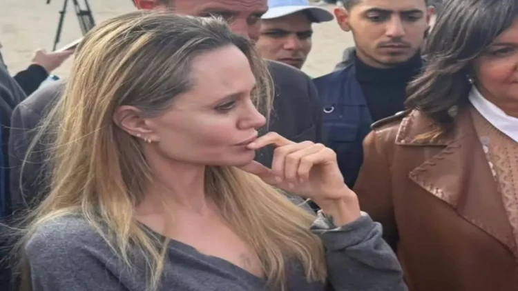 Ancelina Coli Qəzza ilə sərhəddə - FOTO