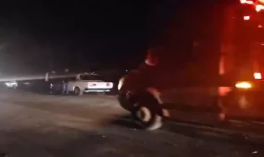 Cəlilabadda “KamAz”la “Hyundai” toqquşdu - Yaralılar var - FOTO