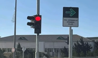 Bakıda yeni yol nişanları quraşdırılır - 