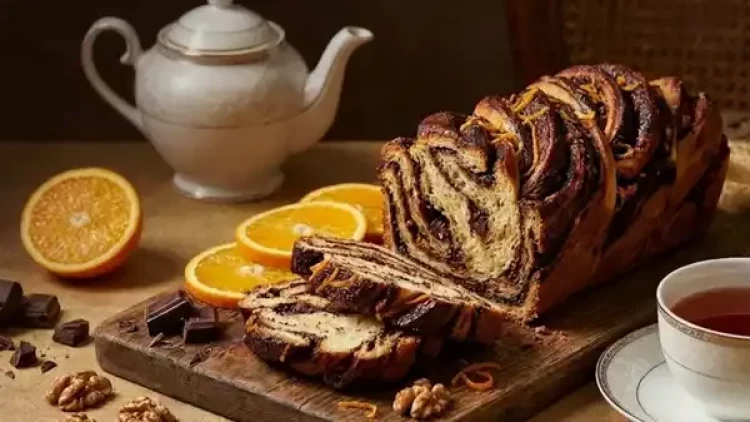 Vitrinləri kölgədə qoyacaq ləzzət: Şokoladlı və portağallı babka