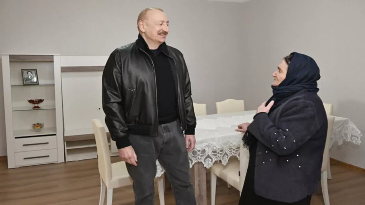 Prezident İlham Əliyevin Ağdərə sakini ilə səmimi söhbəti - VİDEO