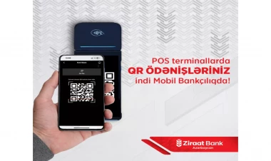 Ziraat Bank Azərbaycan mobil tətbiqində QR-kod ilə ödəniş imkanını istifadəyə verdi